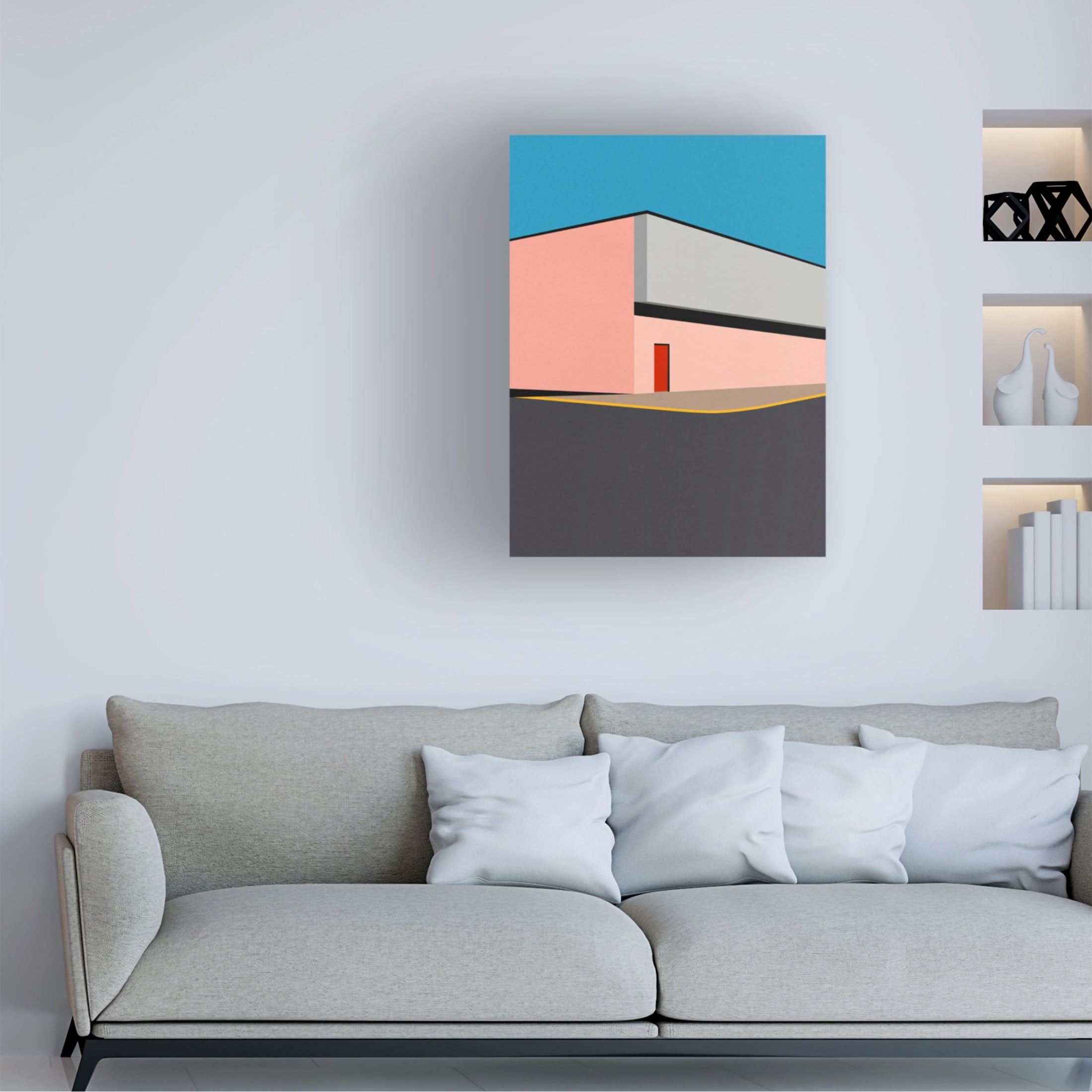 Trademark Fine Art Rosi Feist  Warehouse Illustration Canvas Wall Art