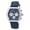 Silver Tone and Blue, variant on Roman Genuine Leather Silver Tone & Brown Men's Watch 1292CROL