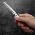 thumbnail image 4 of Imitation Cow Bone Color Comb Stainless Steel Spring Folding Big Back Oil Head Yangjiang Factory Spot Business Gift Comb Pet Supplies, 4 of 7