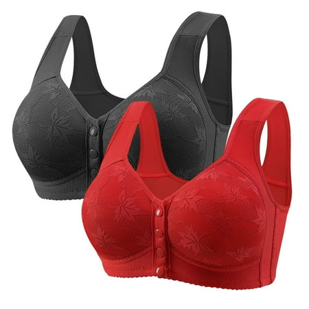 HZLPFO Women s 18 Hour Wireless Bra  Comfort-Strap Wireless Bra  Full-Coverage Bra BK6 40