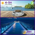 thumbnail image 5 of Quntis Solar Deck Lights 12 Pack , 11 Lighting Modes Solar Dock  Lights, IP68 Waterproof Solar Step Lights for Garden Pathway Driveway Step Dock Ground, 5 of 12