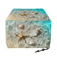 thumbnail image 2 of TSOVTHRID Beach Seashell Starfish Print 4 Slice Toaster Cover Waterproof Small Appliance Dust Cover for Kitchen Fingerprint Protection Washable Toaster Oven Protector, 2 of 8