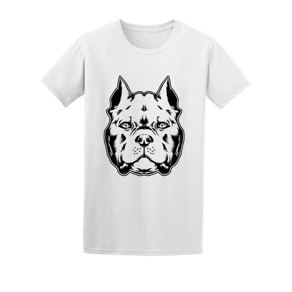 Pitbull Dog Face American Bully Tee Men's -Image by Shutterstock