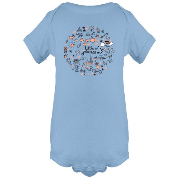 Little Princess Cute Doodles Bodysuit Infant -Image by Shutterstock, 24 Months