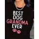 thumbnail image 1 of Best Dog Grandma Ever" Plus Size Women's T-Shirt - Casual Short Sleeve, Crew Neck, Stretchy Polyester Blend, Machine Washable, 1 of 7