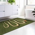thumbnail image 4 of Green Rugs, Soft Rug, Office Decor Rug, Snake Pattern Rug, Hallway Rugs, Animal Rug, Luxury Rug, Animal Rug Step Rug, Accent Rug, Home Decor, 3.9'x5.9' - 120x180 cm, 4 of 8