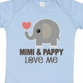 thumbnail image 4 of Inktastic Mimi and Pappy Love Me Elephant Boys or Girls Baby Bodysuit, 4 of 5