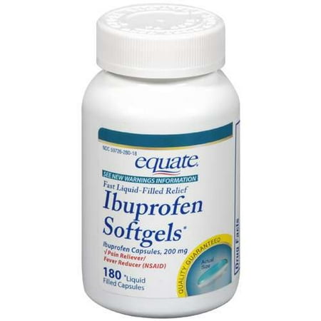 Equate: Softgels Ibuprofen, 180 ct