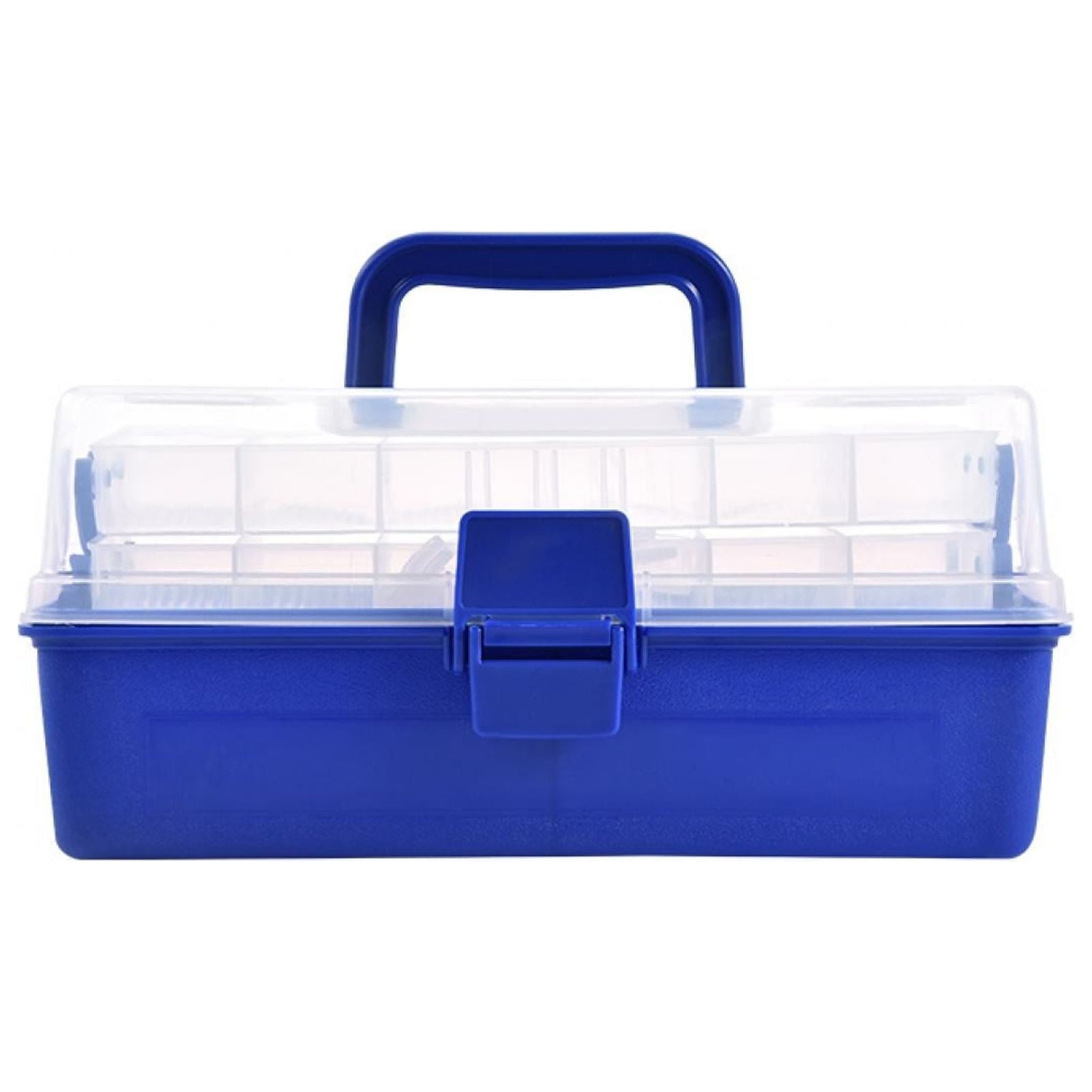 BIMZUC Portable 3-Layer Fishing Tackle Box Accessory Storage Holder with Detachable Dividers for Lures Hooks Baits (11.8 inches / 30 cm) - Multi-Compartment Organizer Organizer for Anglers