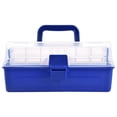 thumbnail image 2 of BIMZUC Portable 3-Layer Fishing Tackle Box Accessory Storage Holder with Detachable Dividers for Lures Hooks Baits (11.8 inches / 30 cm) - Multi-Compartment Organizer Organizer for Anglers, 2 of 9