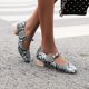thumbnail image 1 of Sandalias de verano para mujer de tacón bajo de cuero con patrón de serpiente artificial a la moda Wmkox8yii shkj763, 1 of 8