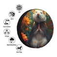 thumbnail image 4 of Logiee Colorful Flower Meditating Hamster Print Spare Tire Cover, Universal Wheel Protectors,Waterproof Dust-Proof UV Sun Wheel Tire Cover,Fit for SUV, RV, Travel Trailer, Truck-15 inch, 4 of 6