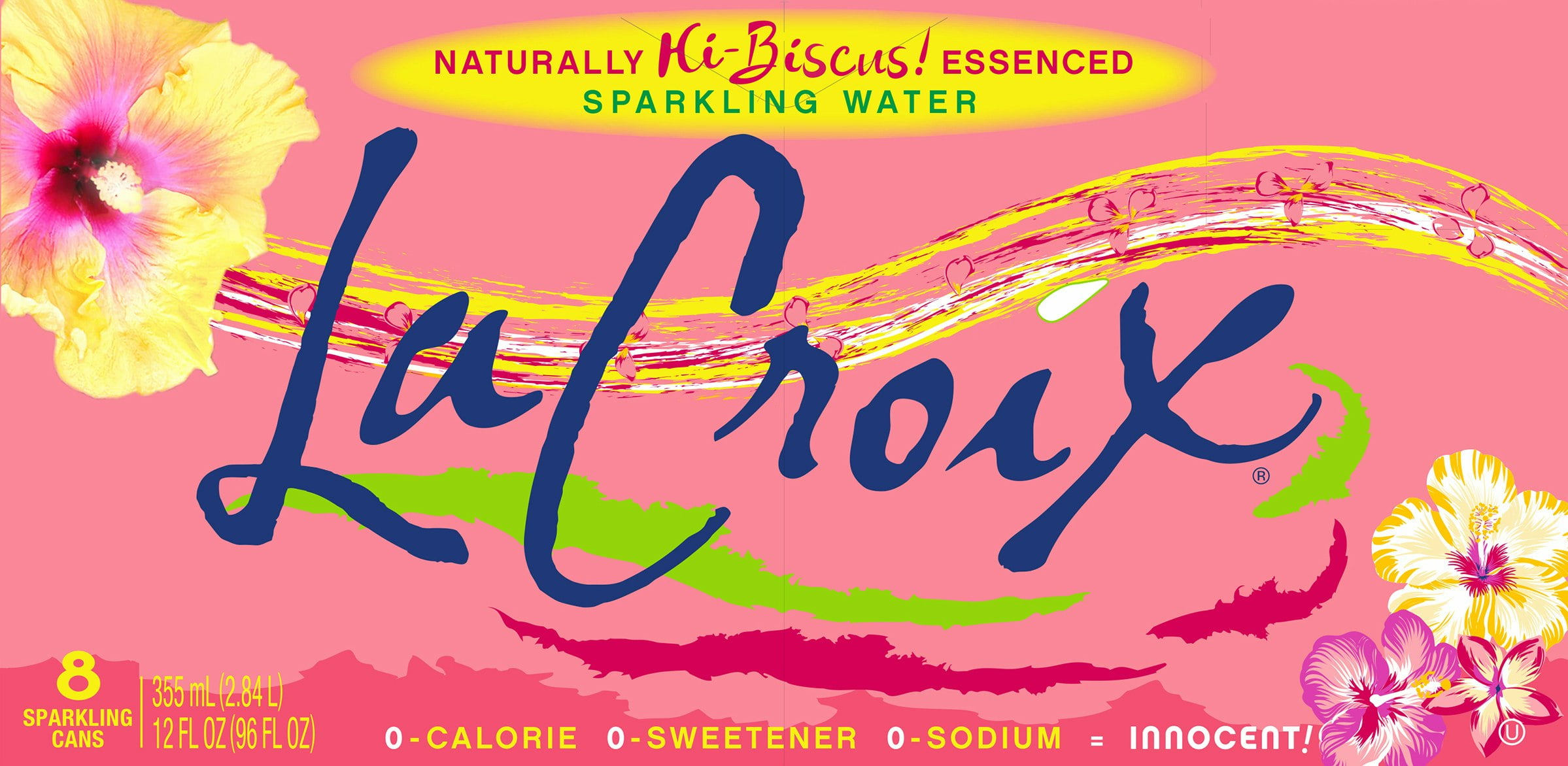 La Croix Sparkling Water Hibiscus 8 Pack 12 oz 96 fl oz (Pack Of 3