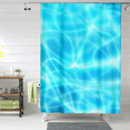 thumbnail image 1 of Blue Sea Water Shower Curtain Up-To-Date Practical Art Painted Shower Curtain Liner for Family for Shower Stall with 12 PCS Hooks ,3 Size, 1 of 9
