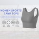 thumbnail image 5 of Camiseta deportiva cropped sin mangas gris U/D XXL canalé, 5 of 6