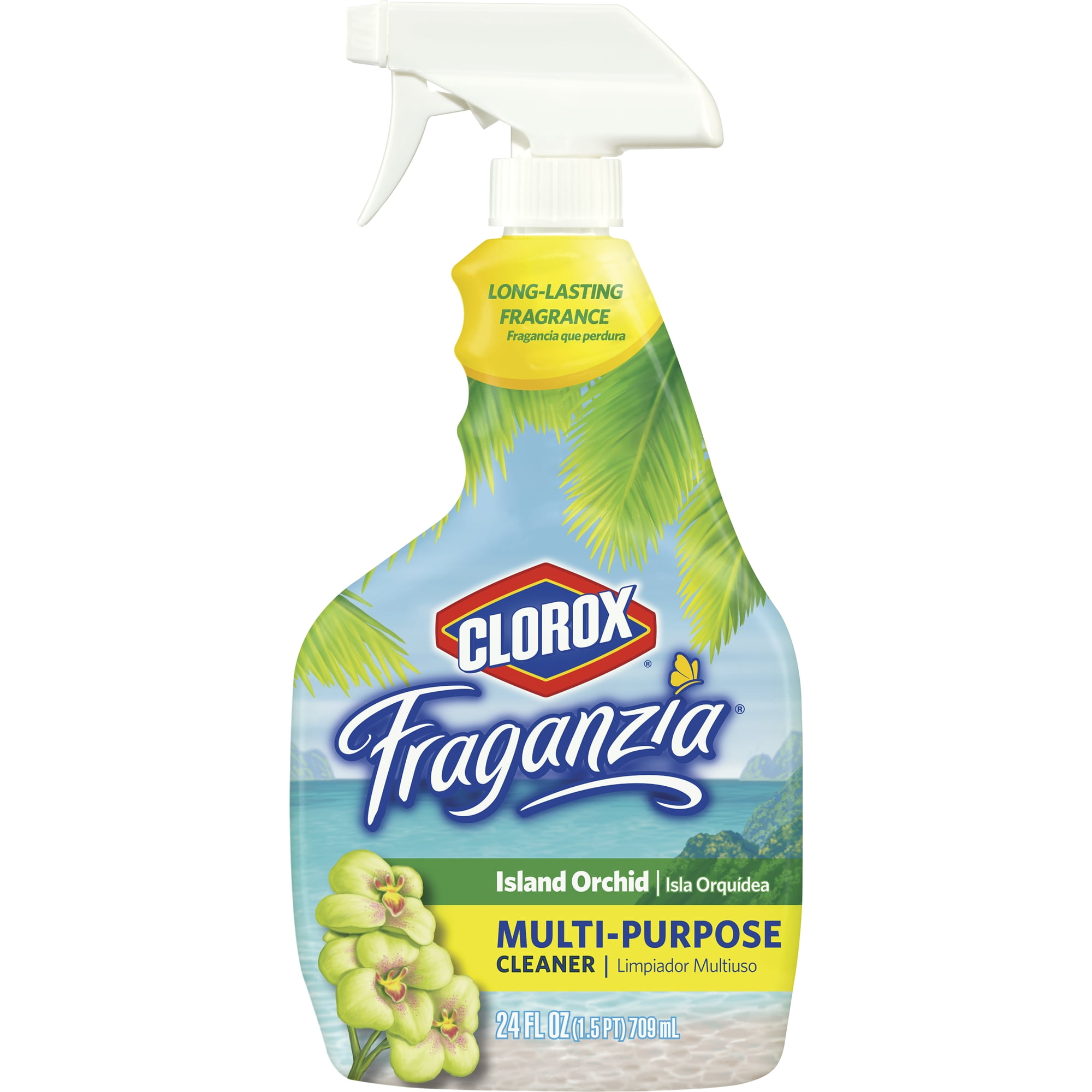 Clorox Fraganzia MultiPurpose Cleaner Spray, Island Orchid, 24 Ounces