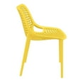 thumbnail image 4 of Siesta ISP014-YEL Chaise de Salle à Manger d'Extérieur à Air Jaune - Ensemble de 2, 4 of 11