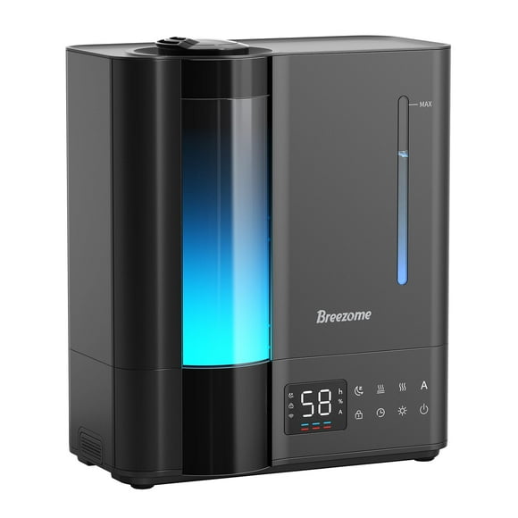 Humidificador BREEZOME de 8 litros con vapor cálido y frío para dormitorio, 60 horas