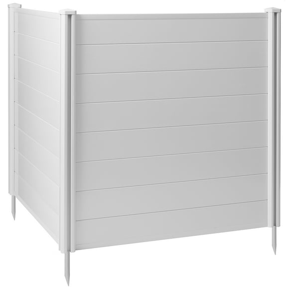 Casafield 48" x 48" Privacy Screen - Outdoor Vinyl Fence Panels - White