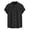 j-Black20757, variant on LIIPEE Men Shirts Casual Solid Color Short Sleeve Stand Neck Fashion Buttons Shirt Male Loose Fit Tops With Pockets Spring Summer Comfortable Breathable Soft Daily Shirts,Beige,L