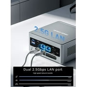 MINISFORUM NAB6 Lite Mini PC Core i5-12600H(12C/16T, up to 4.5 GHz) Mini Computer 32GB RAM + 512GB SSD, 2xHDMI + 2xUSB-C 4K@60Hz Outputs, 2x2.5G LAN, 4xUSB3.2, Intel Iris Xe Graphics Desktop Computer