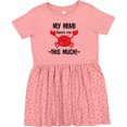 thumbnail image 3 of Inktastic Mimi Loves Me Grandson Girls Toddler Dress, 3 of 5