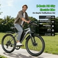 thumbnail image 2 of Electric Bike for Adults,1200W Peak Ebike, 50Miles 25MPH Commuting Electric Mountain Bike, 26" Adult Electric Bicycle with Removable Battery, 21 Speed,UL All Terrain E-Bike, 2 of 11