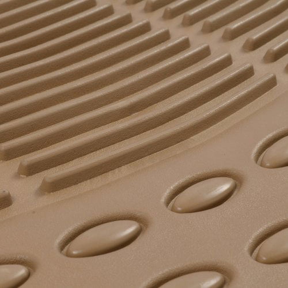 BDK Heavy-Duty 4-piece Front and Rear Rubber Car Floor Mats, All Weather Protection for Car, Truck and SUV - image 4 of 8