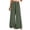 A Green, variant on Fitness Clothing Women Fashion Non Positioning Printed Wide Leg Drawstring Elastic Waist Pocket Full Length Pants Gray S