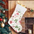 thumbnail image 5 of Coolnut 17.7 Inch Christmas Stockings, 2 PCS Roses and Butterflies Presonalized Large Stocking Sock for Family Holiday Xmas Party Decorations, 5 of 7