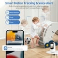 thumbnail image 5 of Baby Monitor with Two Way Video Call, 1080P HD Wifi Cameras W/ 2.8” Screen for Home Security/Baby Monitor/Pet Camera, AI Motion Detection&One-Click Call, Full-Color Night Vision for Baby Pet Elderly, 5 of 9