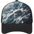 thumbnail image 1 of Beach Foam Wave Baseball Cap Classic Golf Cap Soft Dad Hat Multicolor Adjustable Low Profile Hat Unisex, 1 of 3