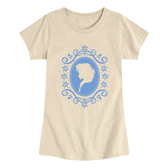 Disney - Ornate Frame Elsa Fitted Short Sleeve Graphic T-Shirt
