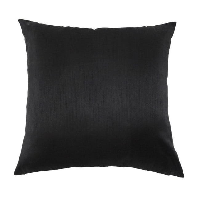 Funda de cojín de sofá de terciopelo de color súper suave y cómoda Negro_50x50cm