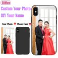 thumbnail image 2 of Fundas de cuero con foto personalizada para iPhone 14 13 12 Mini 11 Pro XS Max XR X 6 6S 7 8 Plus SE 2020, cubierta de vidrio transparente personalizada Tan Jianjun unisex, 2 of 2
