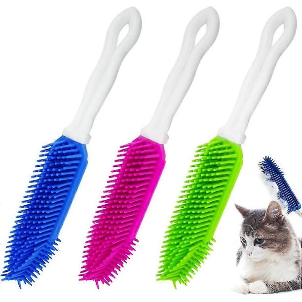 3 cepillos especiales para mascotas, cepillo de baño de silicona, cepillo para pelo de mascotas, cepillo para perros, cepillo para gatos, cepillo para mascotas