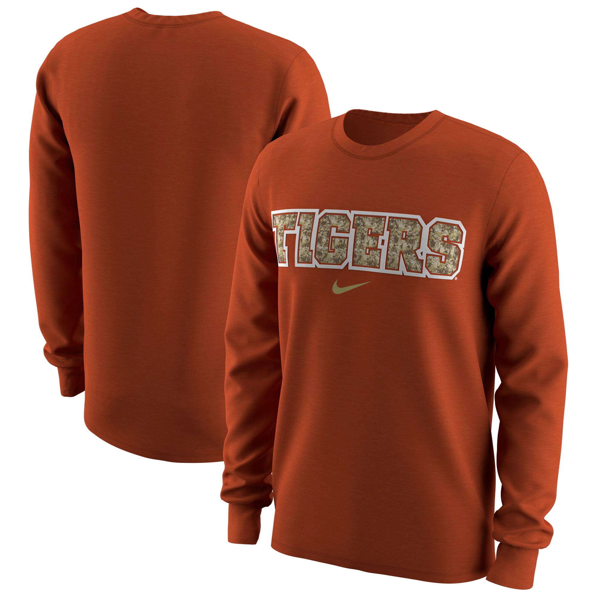 Clemson Tigers Nike Wordmark Camo Long 