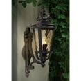 thumbnail image 6 of John Timberland Casa Marseille Vintage Rustic Outdoor Wall Light Fixture Veranda Bronze Scroll 22" Champagne Hammered Glass for Post Exterior Barn, 6 of 6