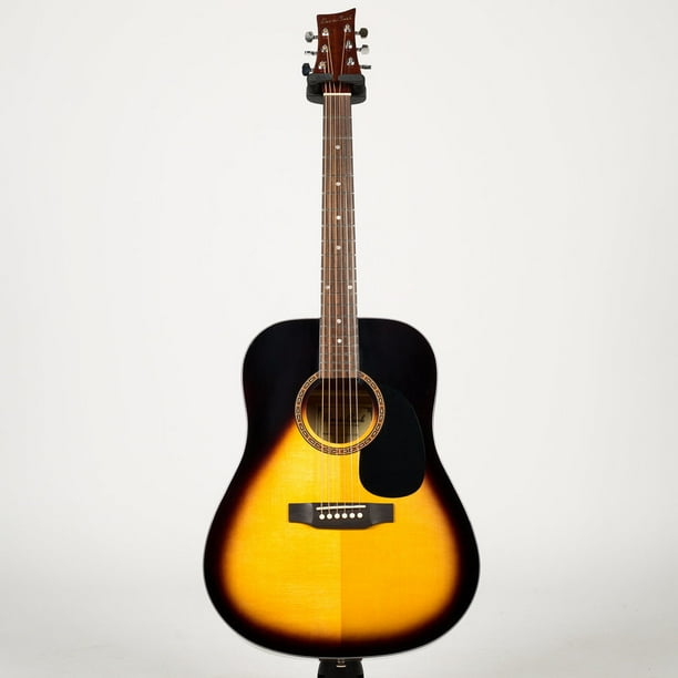 BeaverCreek BCTD101 Dreadnought Acoustic Guitar Vintageburst