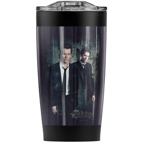 The Following/Good Vs Evil Stainless Steel Tumbler 20 oz Coffee Travel Mug/Cup, Vacuum Insulated & Double Wall with Leakproof Sliding Lid | Great for Hot Drinks and Cold Beverages