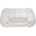 thumbnail image 6 of The Beadsmith Personality Case - Clear Storage Organizer Box, 8 x 8.5 x 1.75 inches - Includes 12 Small Containers with lids – 1.5 x 1.5 inches, Molded Case with Built-in Handle, 6 of 6