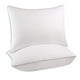 thumbnail image 2 of Rellenos de almohada de satén a rayas | Paquete de 2 núcleos de almohada de poliéster para cama y coche | Tamaño estándar de 43 x 66 cm | Suaves y con buen soporte para dormir en diferentes, 2 of 6