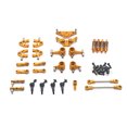 thumbnail image 1 of Bewildely 1/28 coches de Control remoto brazos oscilantes actualizaciones copas de dirección amortiguador Servo brazo Kit reemplazo pieza Kits de construcción modelo Oro, 1 of 6