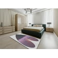 thumbnail image 4 of Ahgly Company Indoor Rectangle Patterned Purple Novelty Area Rugs, 2' x 4', 4 of 6