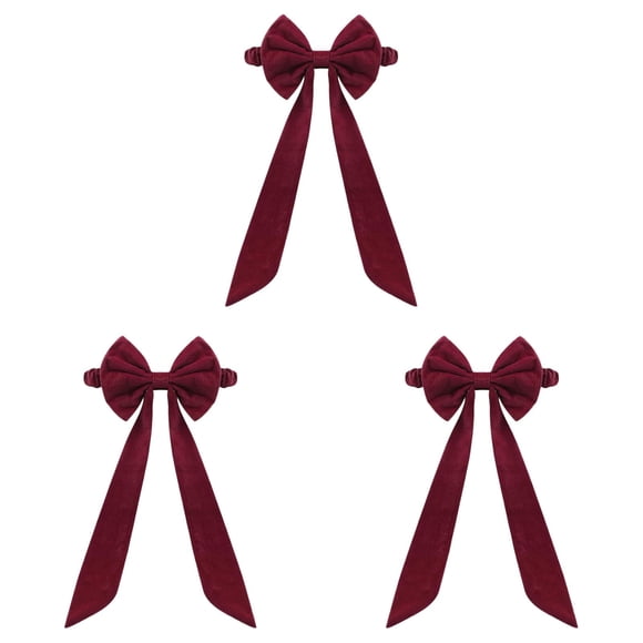 Chair Sashes Christmas Red Chair Bows For Chairs Elastic Velvet Sashes Chairs Bows For Christmas Banquet Home Wedding Events Holiday Event Decor Banquets