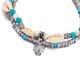 thumbnail image 5 of Boho tobillera cadena de tobillo de plata con colgante de tortuga turquesa tobillera de cuentas para las mujeres y las niñas, 5 of 5