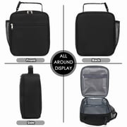 Lunch Box for Kids Boys Girls Men Women, Insulated Small Soft Cooler Lunch Bag Kit for School Work Picnic Travel - Reusable Portable lunchbox, Black