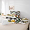 thumbnail image 6 of Homewish Cute Gnome 7-Piece Twin Bedding Sets,Colorful Flower Tulip Bedding Comforter Set,White Black Classic Checkered Sheet Sets For Girls Kids,Luxury Bedroom Decor Reversible, 6 of 8