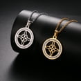 thumbnail image 2 of Witch Knot Necklace Stainless Steel Knot Pendant Necklace Jewelry, 2 of 2