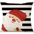 thumbnail image 5 of Fundas de almohada navideñas de 18 x 18, juego de 4 decoraciones navideñas Merry Christmas Believe Santa Clau, 5 of 5